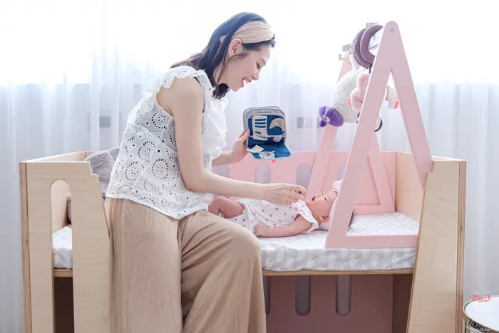 一張兼具時尚感與實用性的成長型嬰兒床- Stella小美人